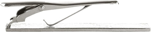 Roctee 2pcs Tie Bars for Men Silver 2.4 Inch, Tie Clip Tack Pin Pinch Tie Clip Clasp Set for Classic Style Ties Neckties for Men Suit Accessories ...